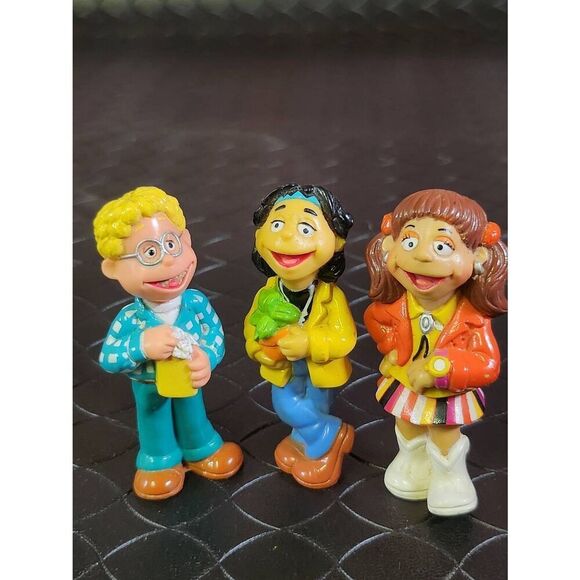 3 Vintage Sesame Street Puzzle Place Kids Figures #B11 - Picture 2 of 6